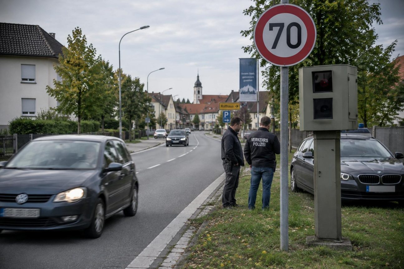 Près de 400 conducteurs verbalisés au même endroit : quelqu'un avait remplacé le panneau 50 km/h par un faux 70 juste avant le radar