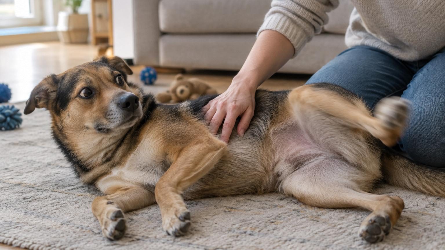 Quand vous caressez votre chien, sa patte s'agite : non, ce n'est pas simplement parce qu'il aime ça