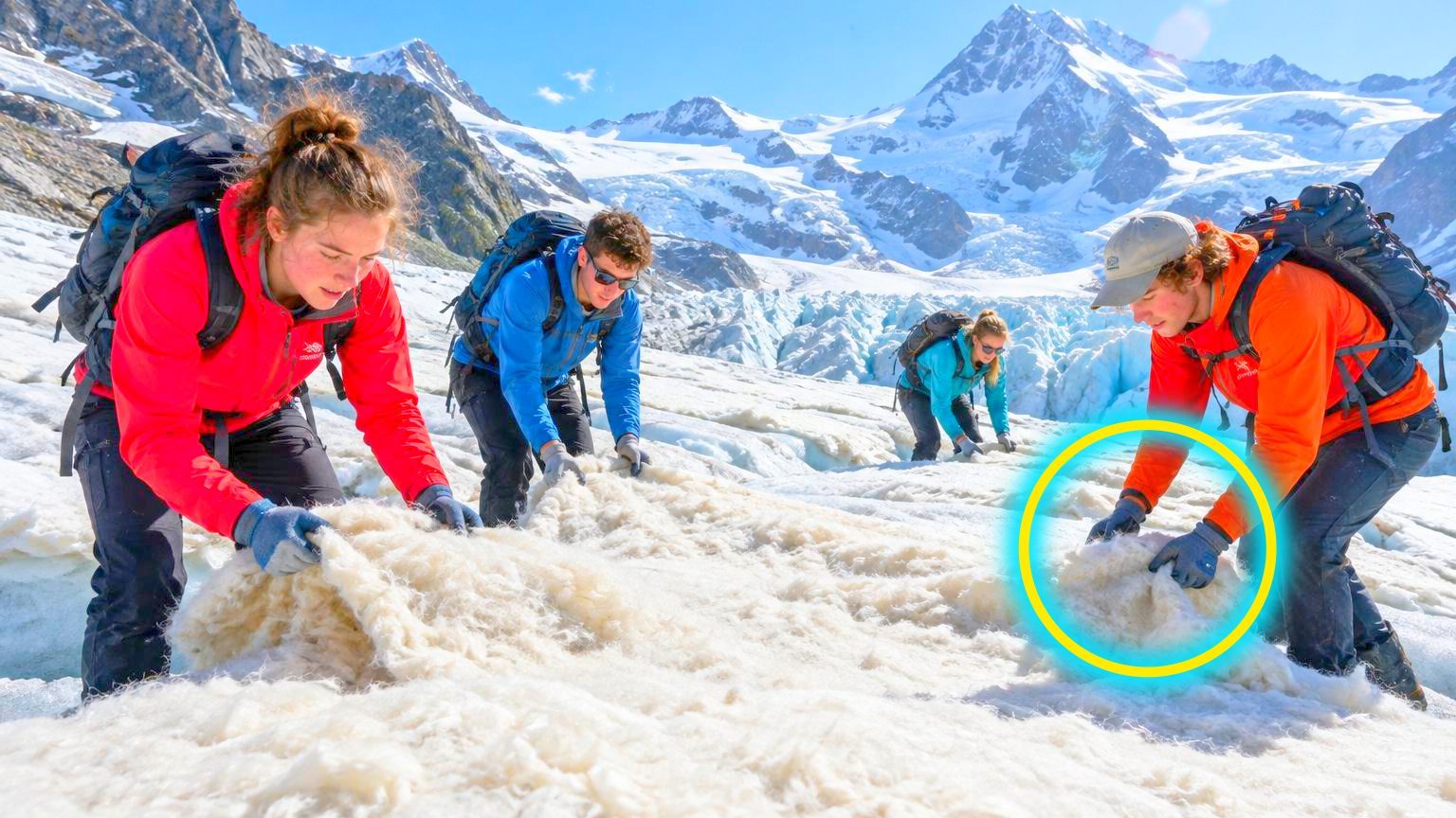 Quatre étudiants suisses recouvrent un glacier des Alpes avec de la laine de mouton : trois mois plus tard, la fonte a reculé de plus de 50 %