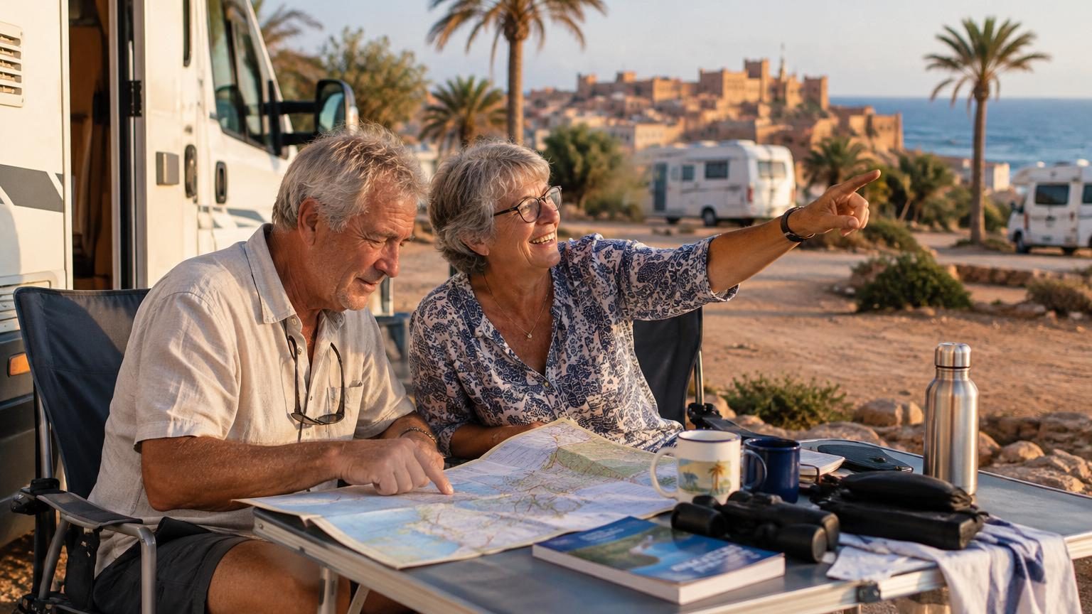 Retraités avec 2 500 euros à deux, ils passent l'hiver au Maroc en camping-car : « On va pas faire des mots croisés en attendant »