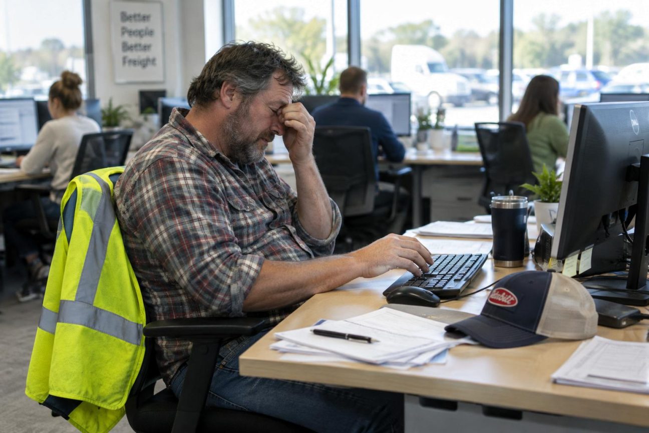 Routier depuis des années, il expérimente le travail de bureau pendant plusieurs jours : « Je ne le recommande pas »