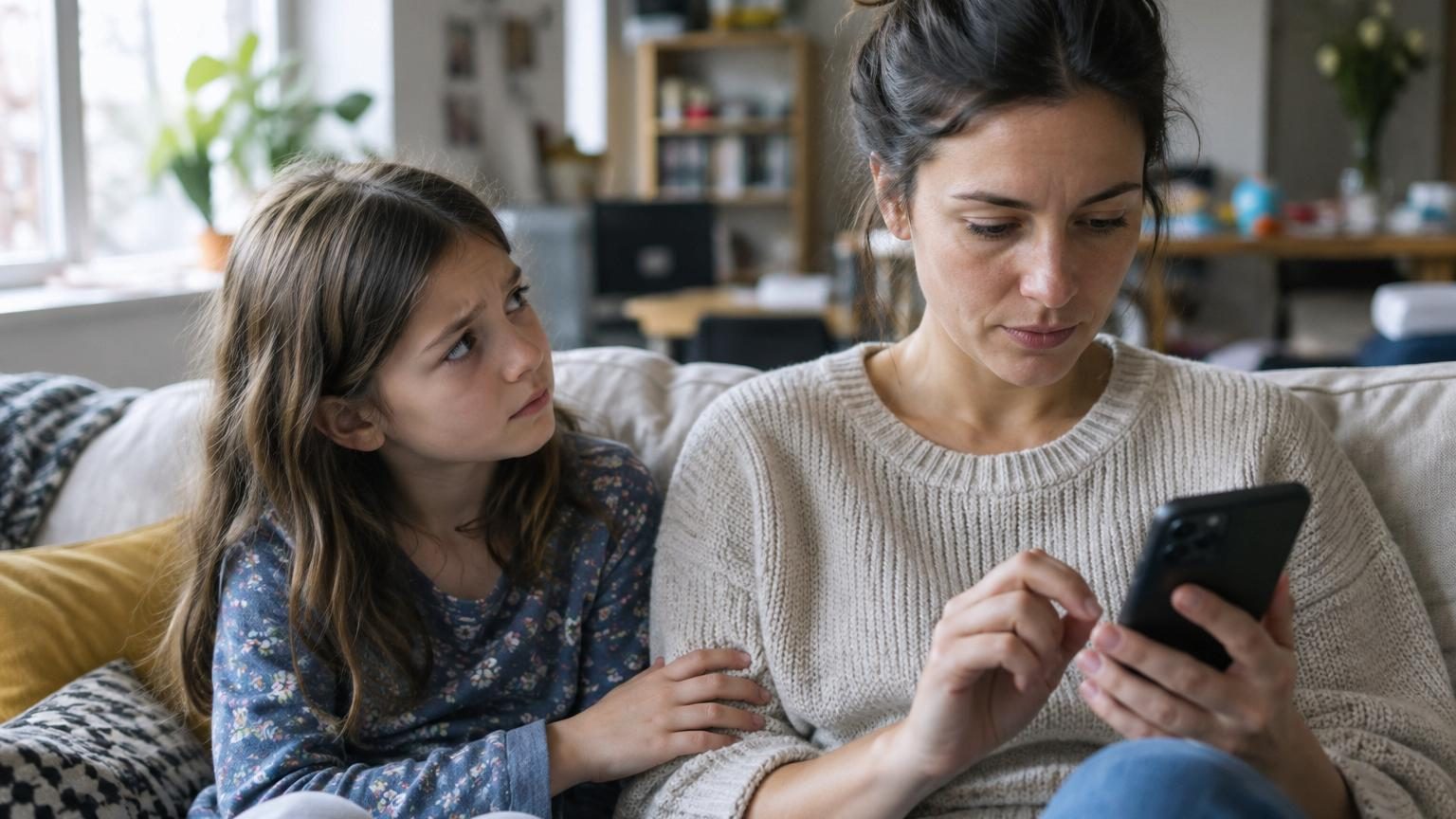 Sa fille lui demande si elle aime plus son téléphone qu'elle : ce psychologue alerte sur notre attachement au smartphone