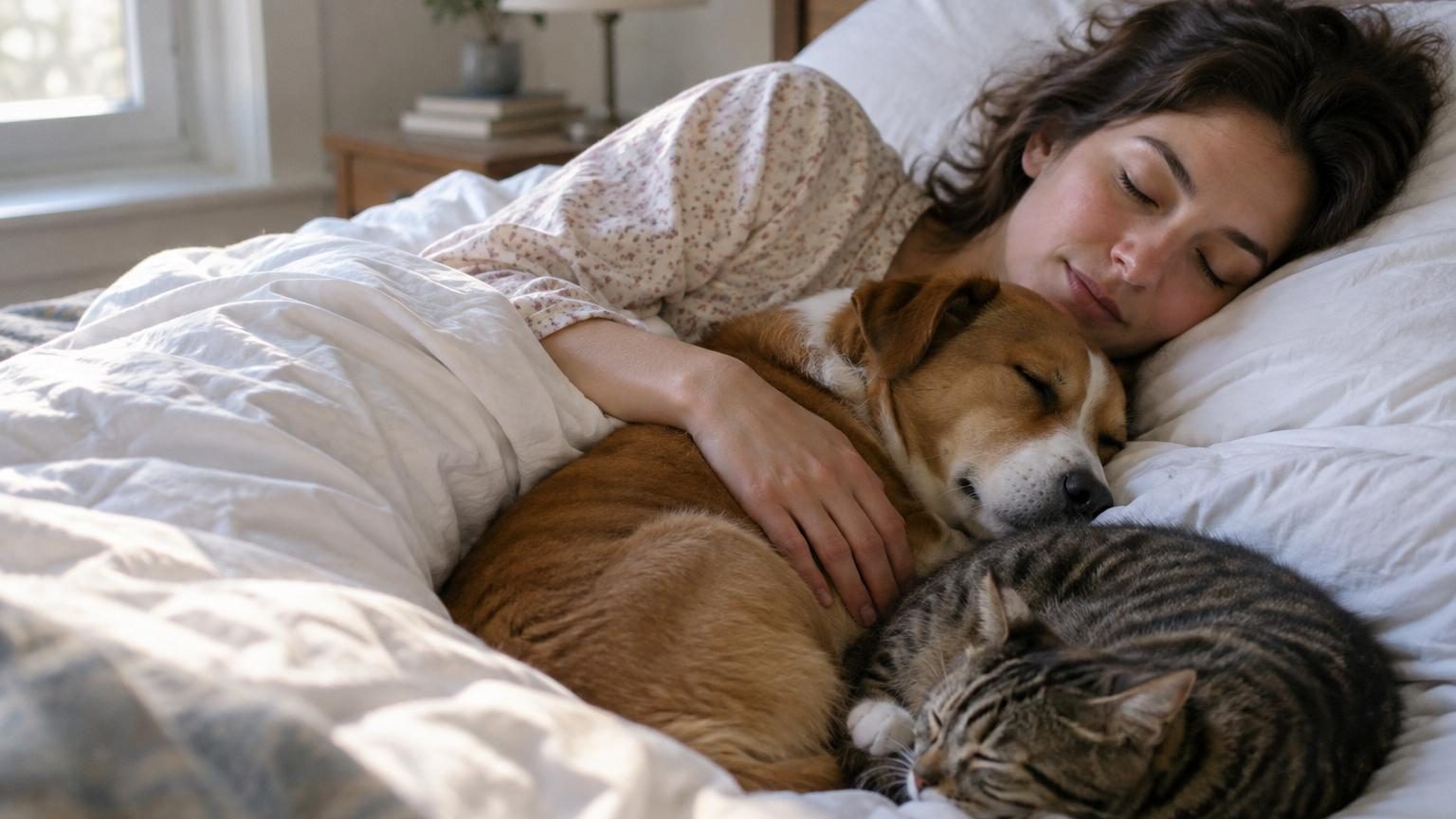Selon la psychologie, les personnes qui dorment dans le même lit que leur animal partagent 5 traits de caractère