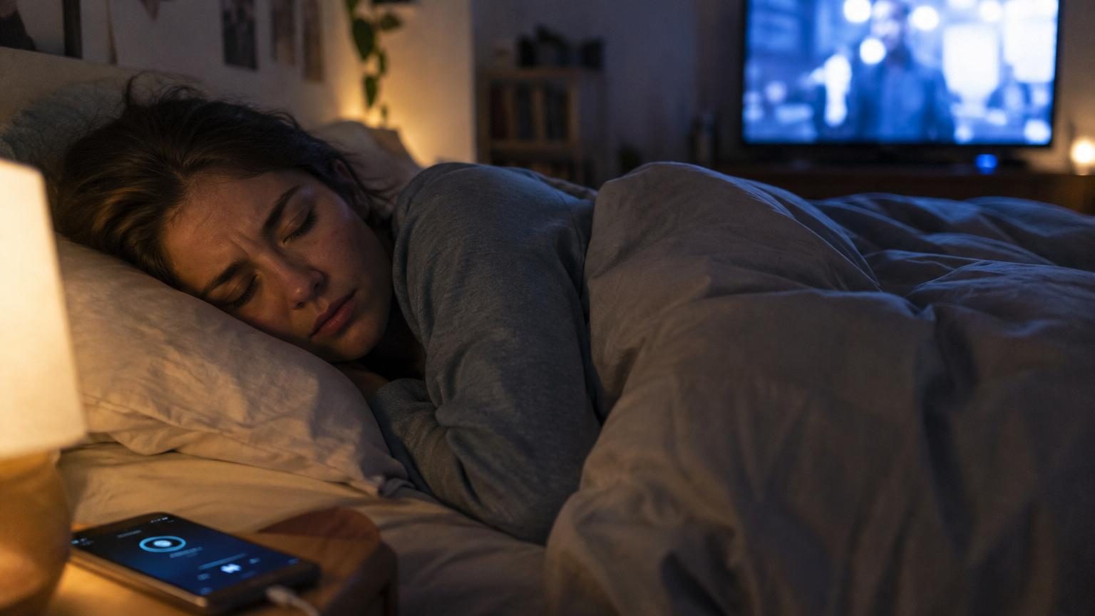 Selon la psychologie, s'endormir avec la télé ou un podcast allumé n'est pas qu'une habitude : voici ce que cherchent vraiment ces millions de personnes