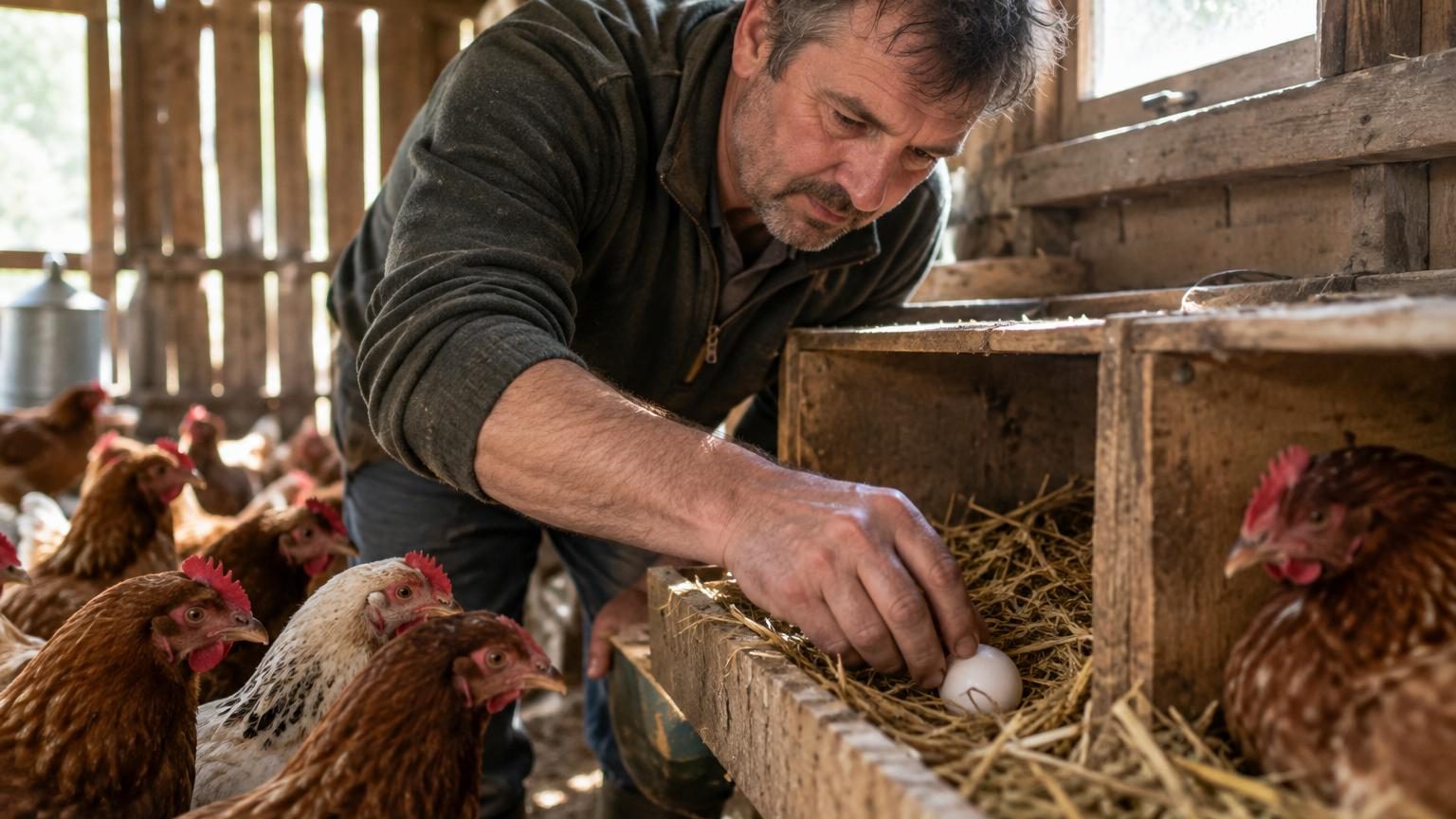 Ses poules ne pondaient plus : il place ce faux œuf au centre du pondoir, l&rsquo;astuce des anciens fonctionne encore en 2026