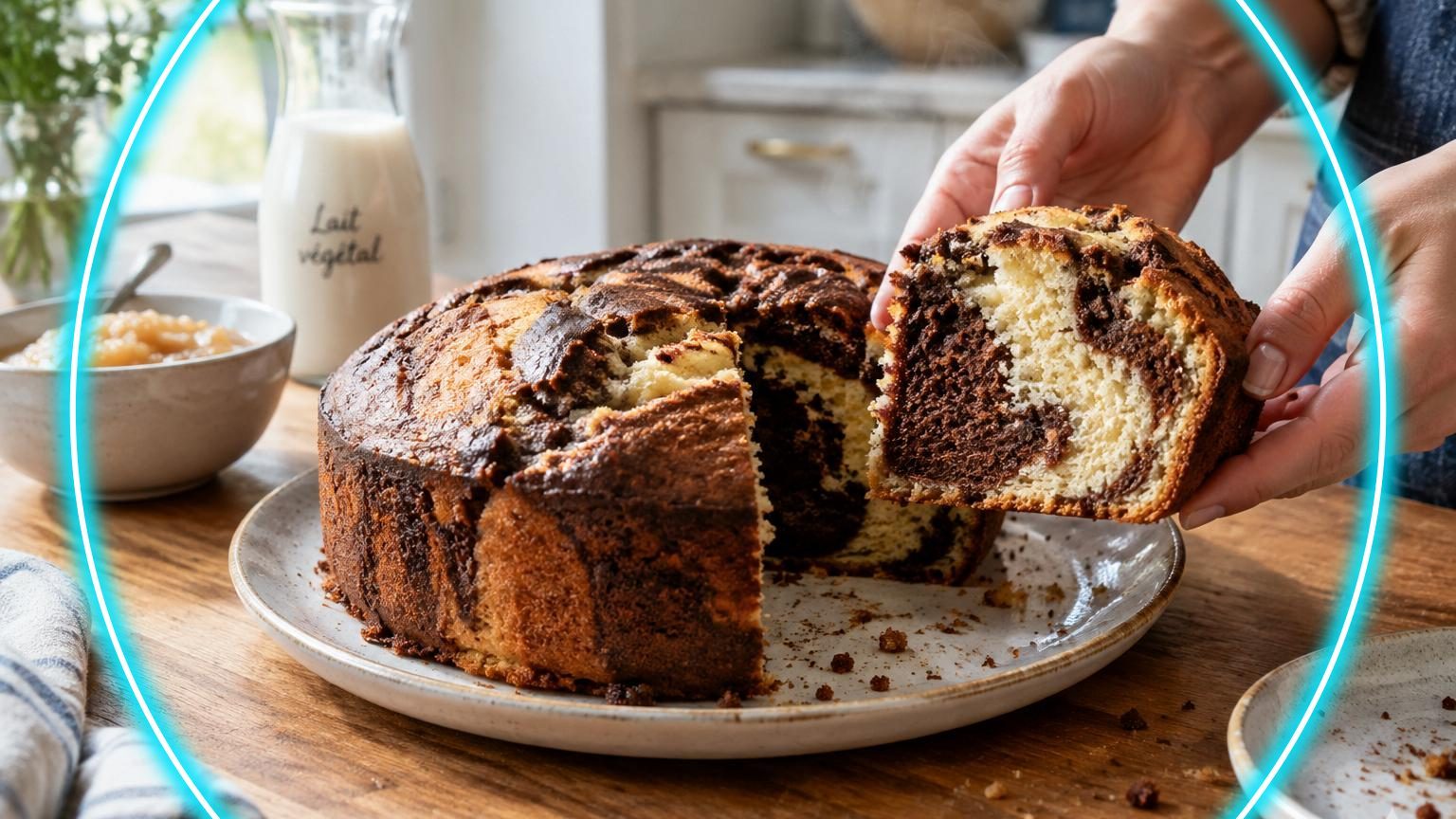 Son cake marbré le plus moelleux ne contient ni œufs ni beurre : voici ce qui les remplace