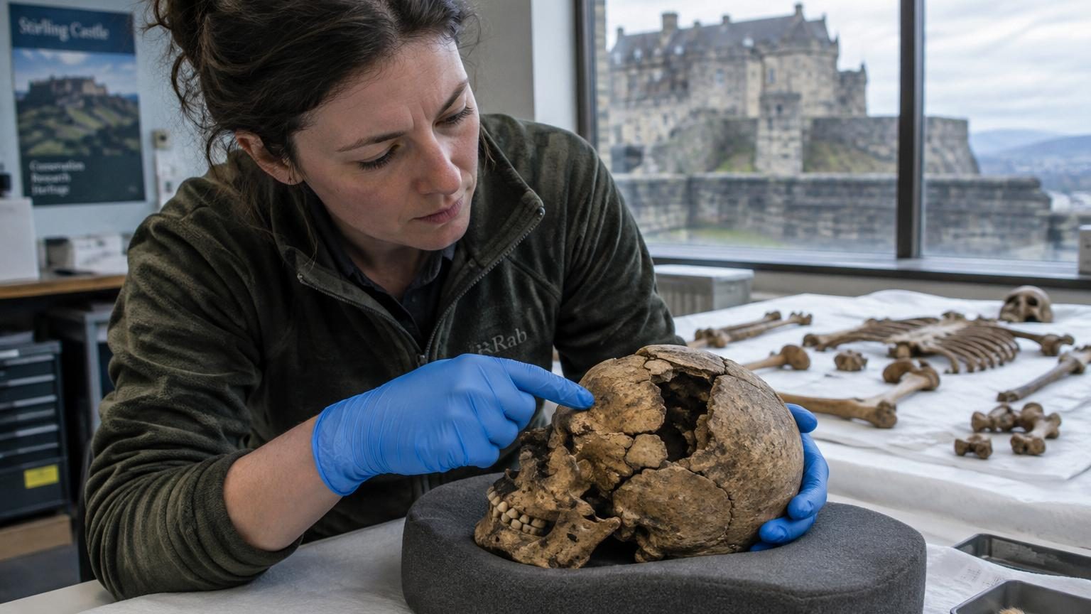 Son crâne était complètement écrasé : les archéologues identifient la première victime connue d'un trébuchet, retrouvée dans un château d'Écosse
