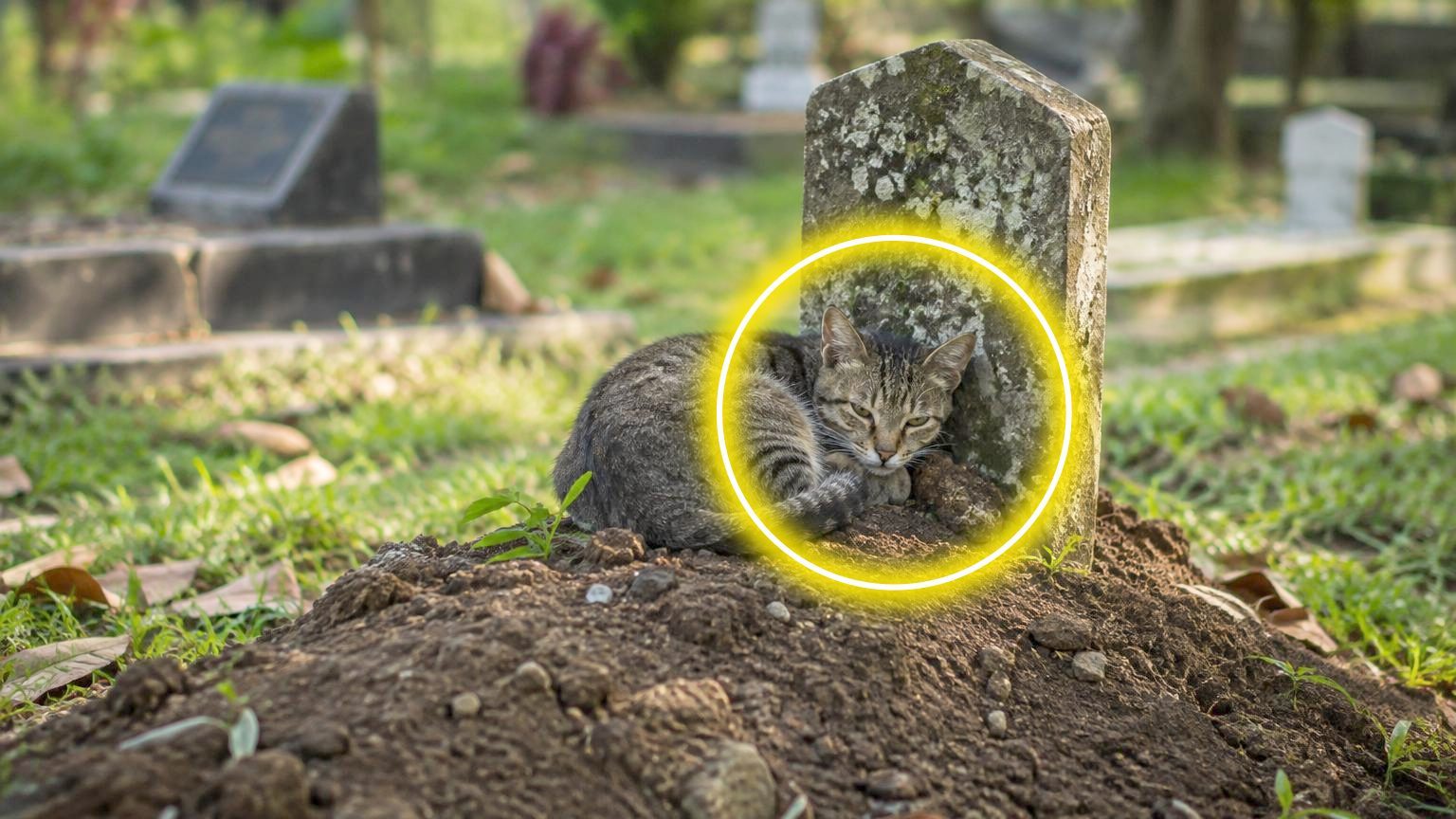 Son maître est mort il y a un an : ce chat n'a jamais quitté sa tombe depuis
