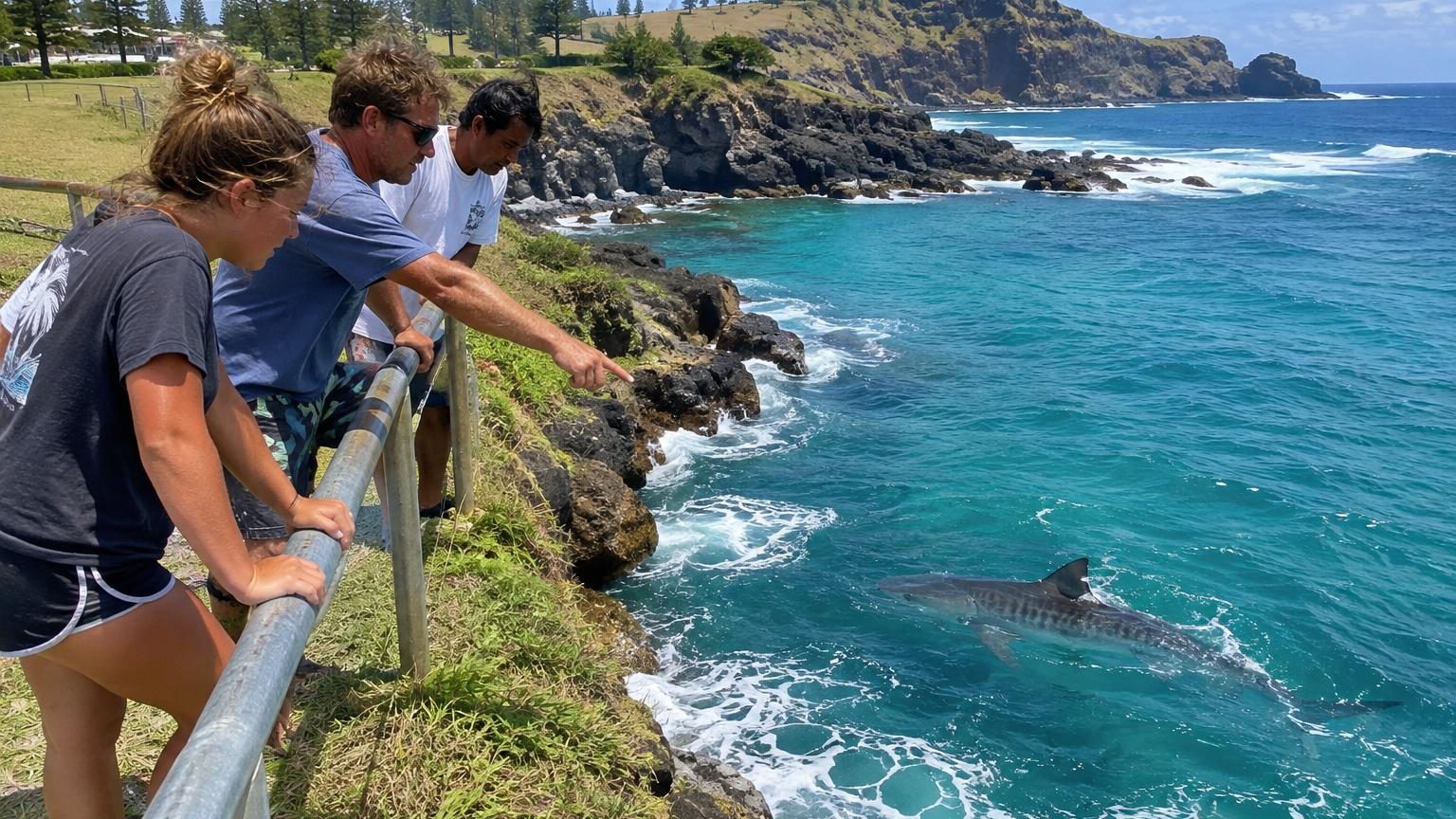 Sur cette île du Pacifique, tous les habitants ont vu le même requin géant : la raison n'est ni le climat ni la pêche