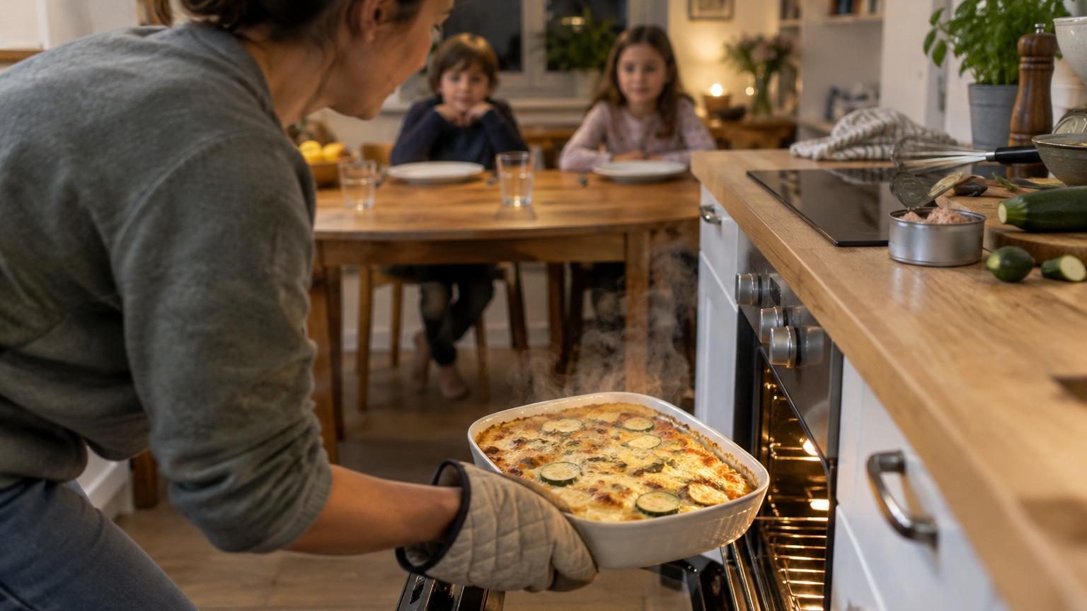Thon, courgettes et un passage au four : le gratin express qui règle la question du dîner en 25 minutes chrono