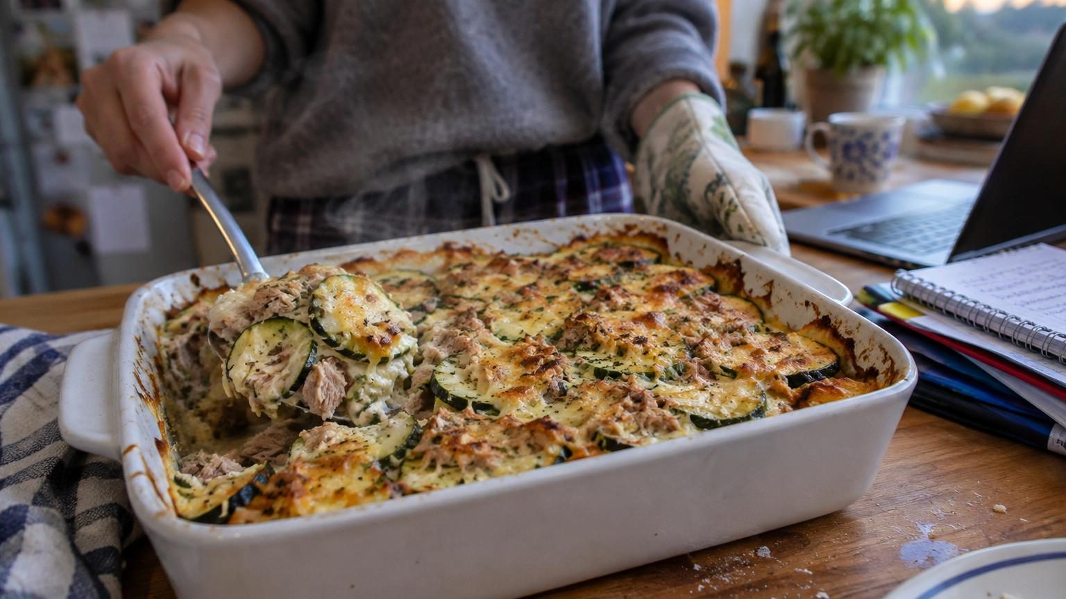 Thon et courgettes au four : le plat express idéal pour les soirs particulièrement pressés