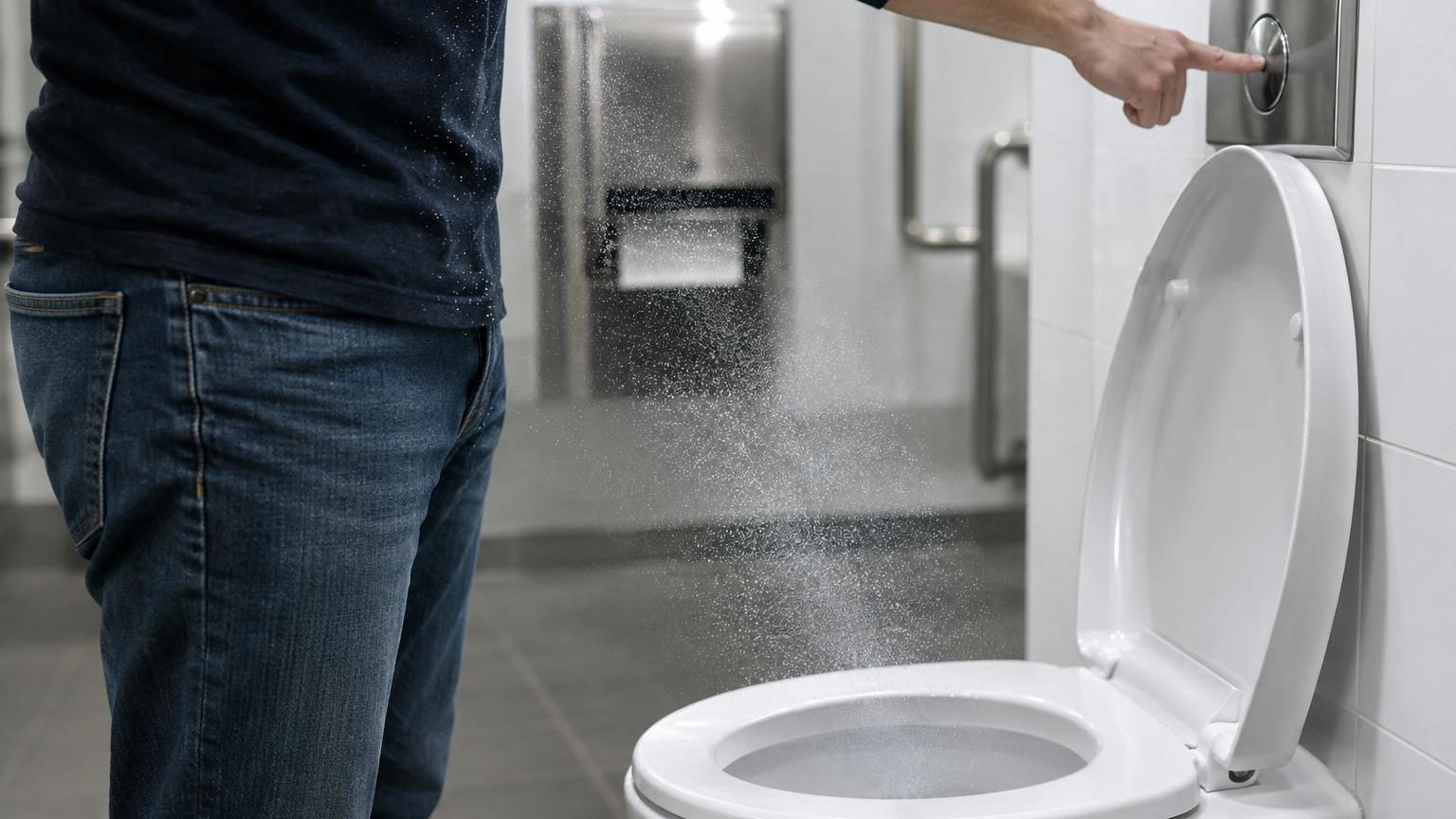 Tirer la chasse d'eau projette des germes jusqu'à hauteur de votre respiration : ce que révèle une nouvelle étude