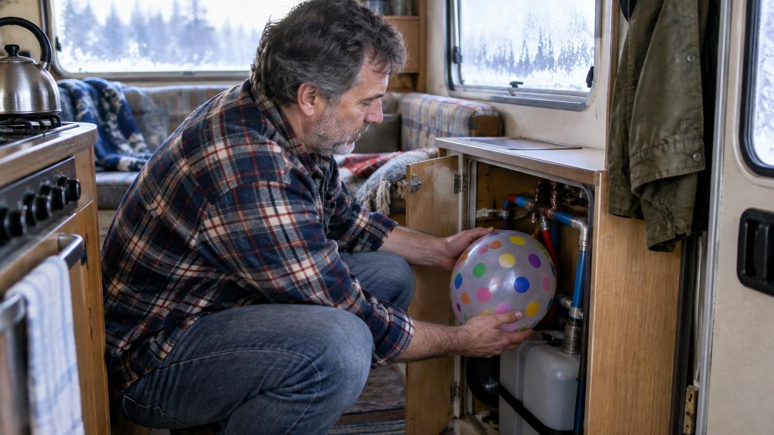 Un ballon de baudruche dans le camping-car : l'astuce que les campeurs utilisent pour éviter les dégâts de l'hiver