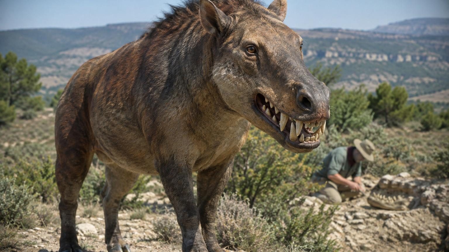 Un « cochon de l'enfer » rôdait en Catalogne il y a 30 millions d'années : son plus proche cousin n'est ni le sanglier ni le phacochère