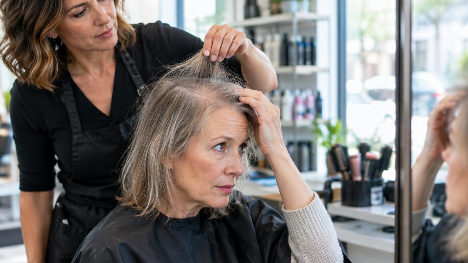 Un coiffeur est formel : après 50 ans, ces trois habitudes quotidiennes font perdre tout son volume aux cheveux fins