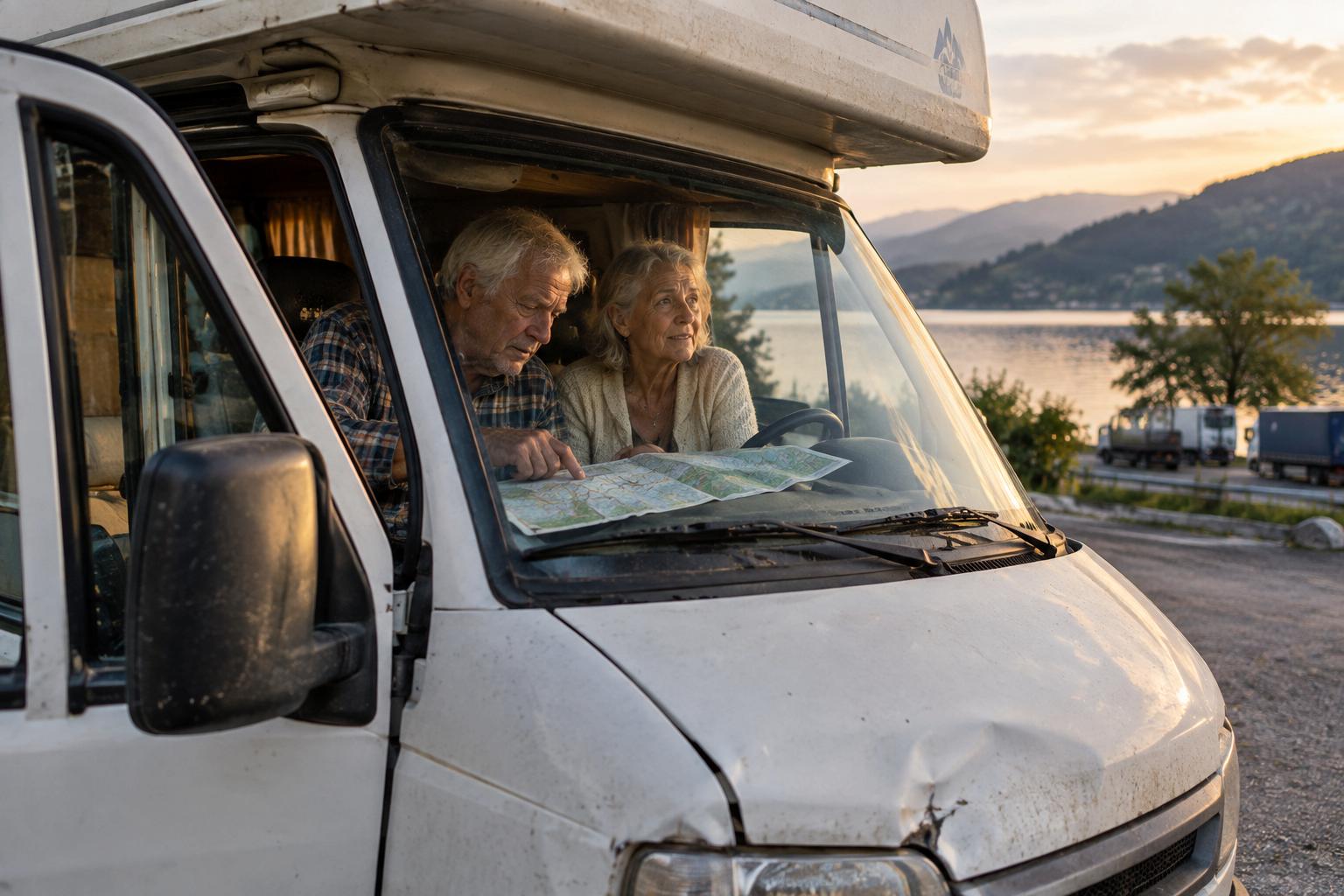 Micheline and André cross Europe in a camper van without reservations