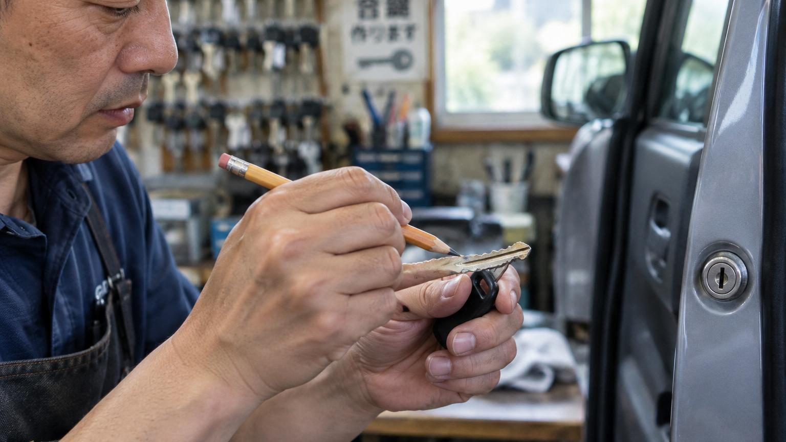Un crayon à papier suffit : le secret des serruriers japonais pour qu'une clé de voiture qui coince fonctionne à nouveau « comme au premier jour »