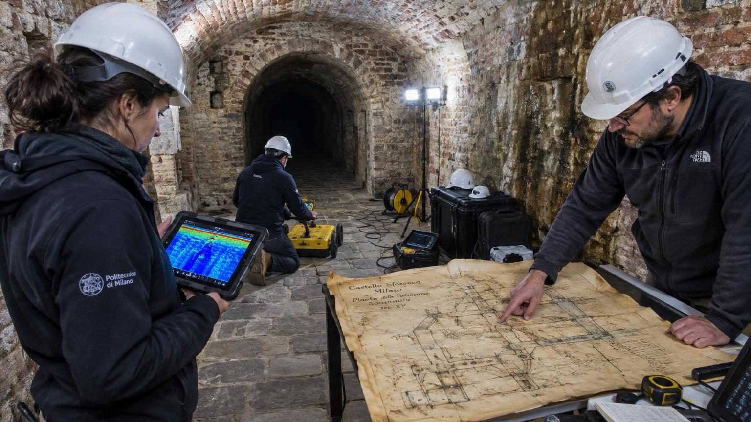 Un croquis oublié de Léonard de Vinci met les archéologues sur la piste : des tunnels secrets découverts sous un château du XVe siècle