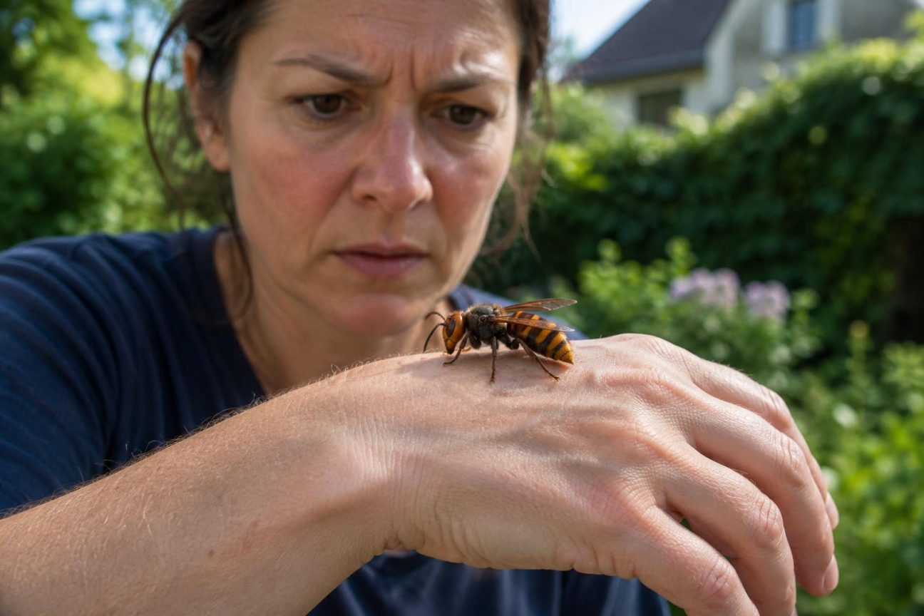 Un expert du frelon oriental est formel : s'il se pose sur vous, voici le seul geste à faire