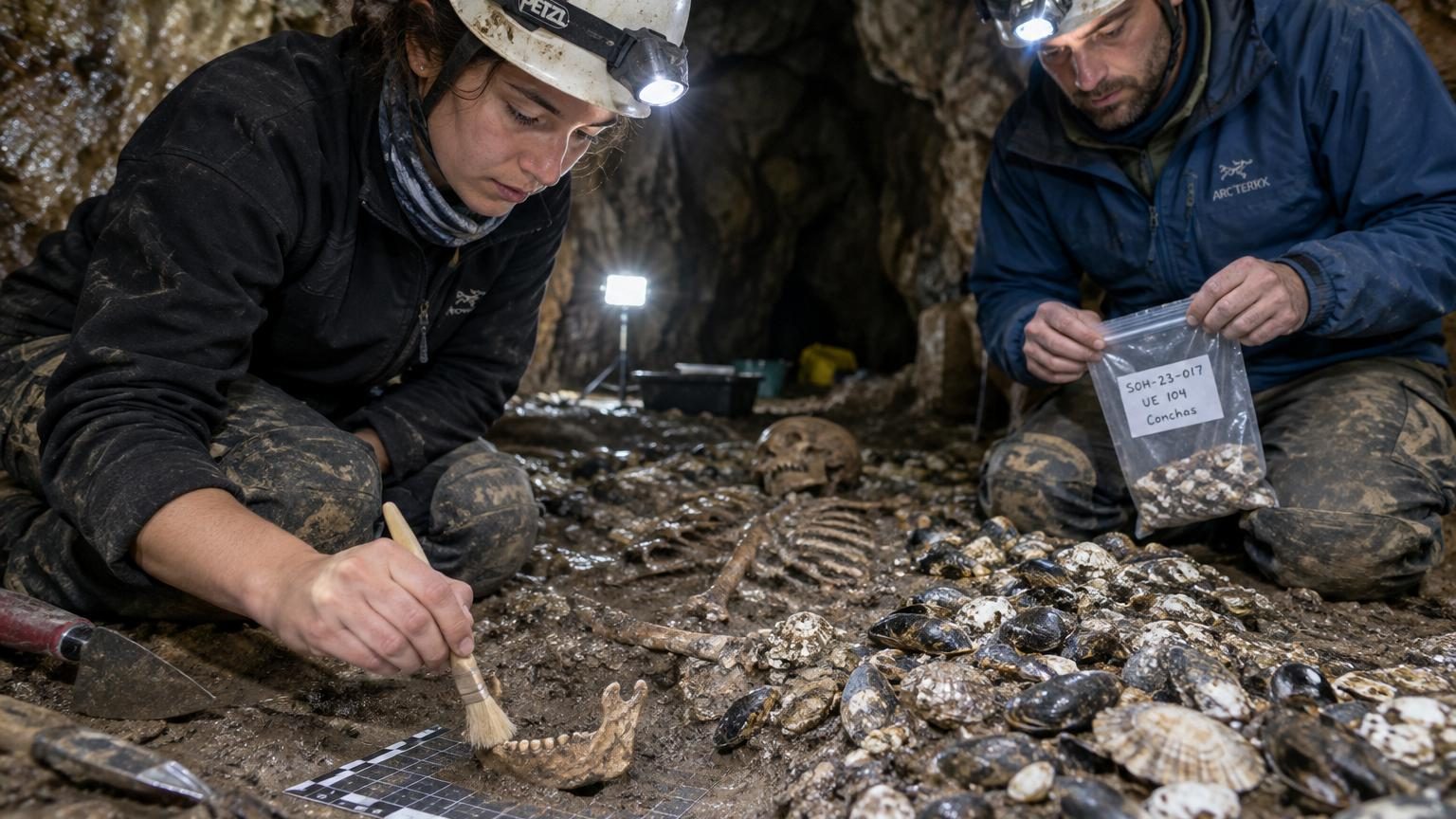 Un homme mort il y a 8 000 ans retrouvé dans une grotte des Asturies : il avait environ 45 ans et les chercheurs savent déjà ce qu'il mangeait