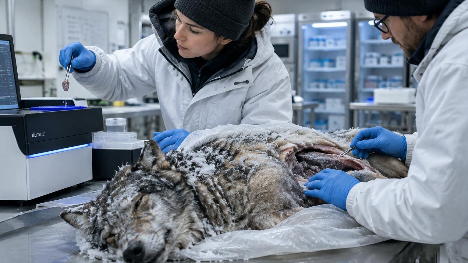 Un loup congelé depuis 14 400 ans livre son dernier repas : les scientifiques y trouvent le génome complet d'une espèce disparue