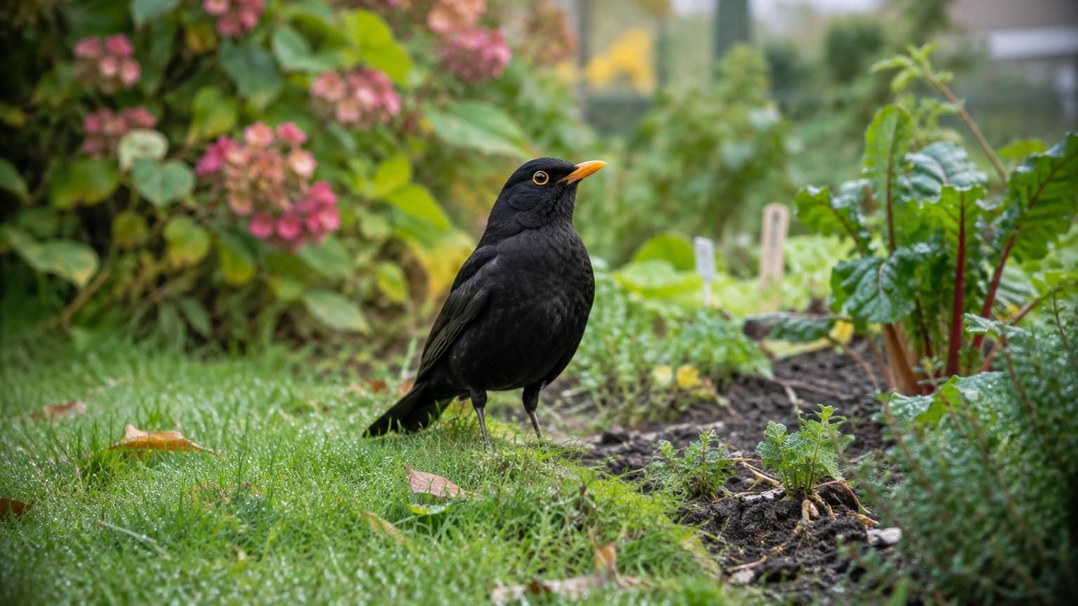 Un merle noir au bec jaune s'installe dans votre jardin : découvrez ce que sa présence signifie réellement pour votre terrain