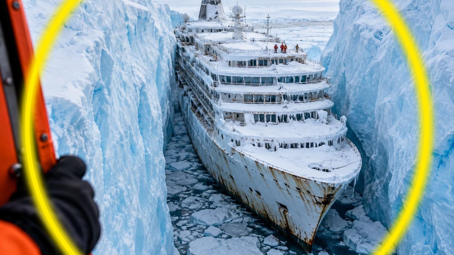 Un navire de croisière disparu dans les années 2000 retrouvé gelé entre deux icebergs : plus de vingt ans après, le mystère refait surface