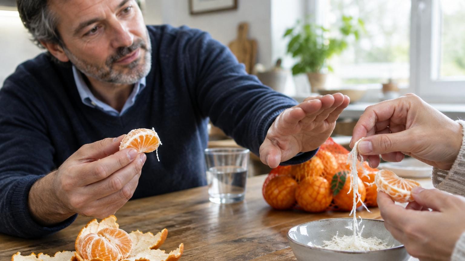 Un nutritionniste alerte sur l'erreur que presque tout le monde fait en mangeant une mandarine : « c'est la partie la plus saine »