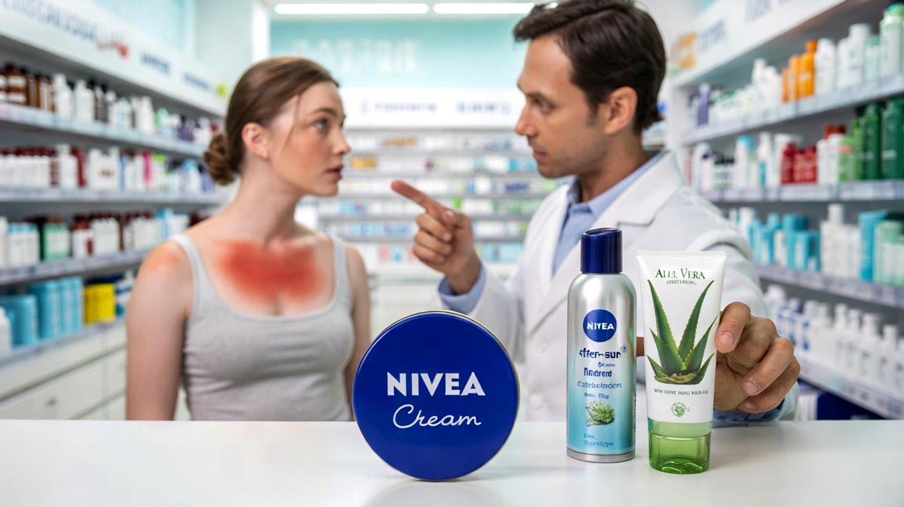 Un pharmacien met en garde sur la crème Nivea en boîte bleue : ce n'est pas une crème réparatrice pour les coups de soleil