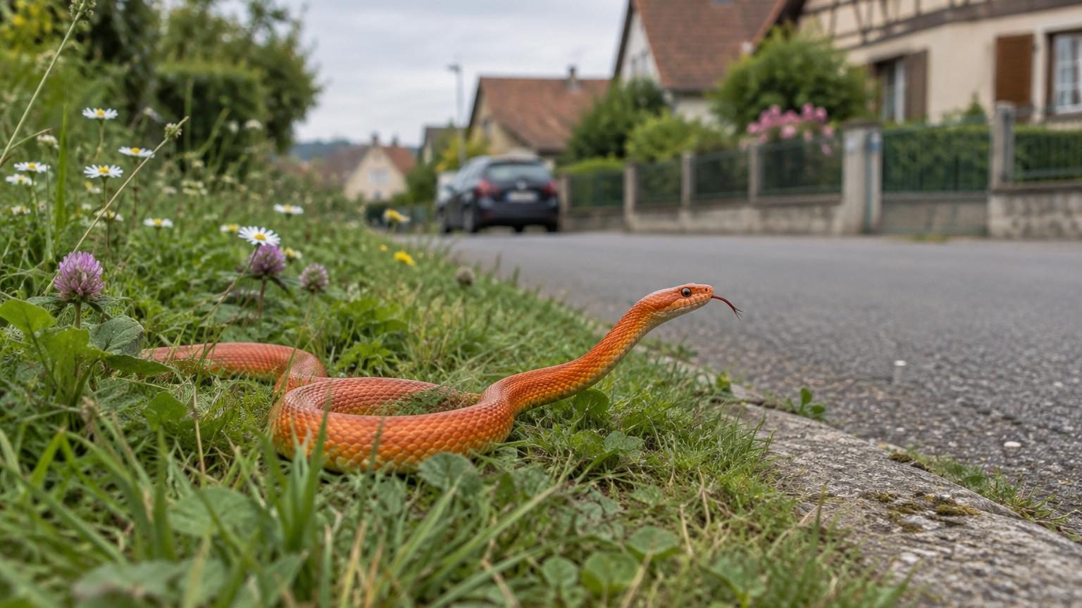 Un serpent orange d&rsquo;un mètre venu des États-Unis s&rsquo;installe en Alsace : ce qu&rsquo;il faut savoir avant de le croiser près de chez vous