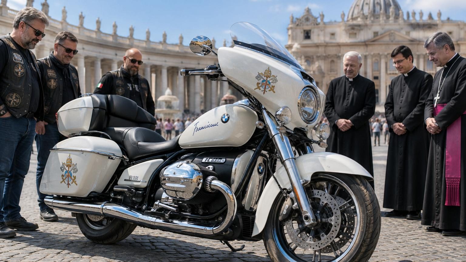 Une BMW R 18 unique bénie et signée par le pape Léon XIV : elle sera vendue aux enchères pour une cause caritative