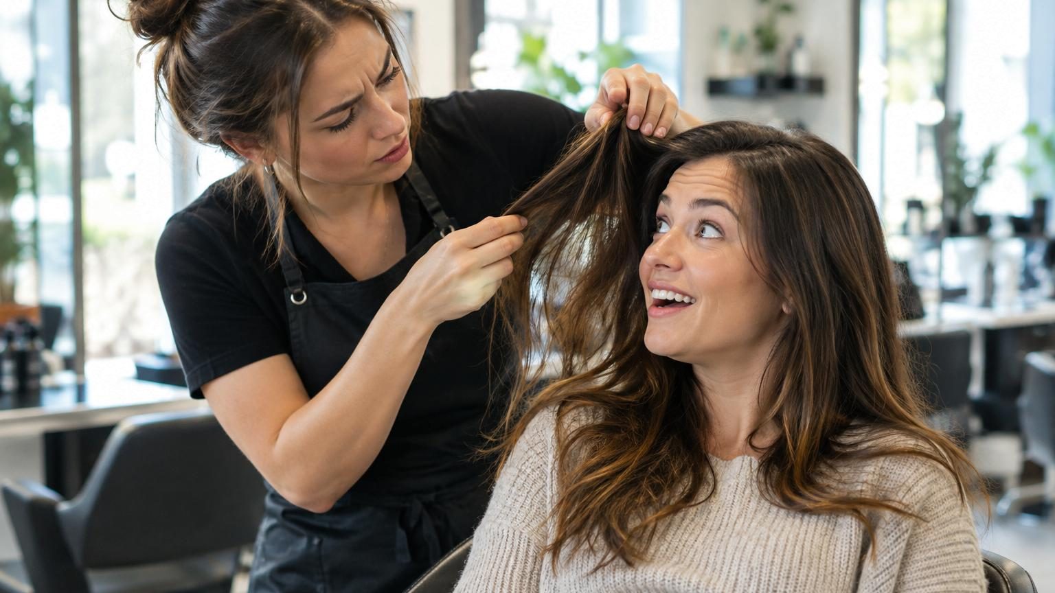 Une coiffeuse remarque un détail sur les cheveux de sa cliente et lui demande aussitôt si elle est enceinte : voici ce que les hormones changent