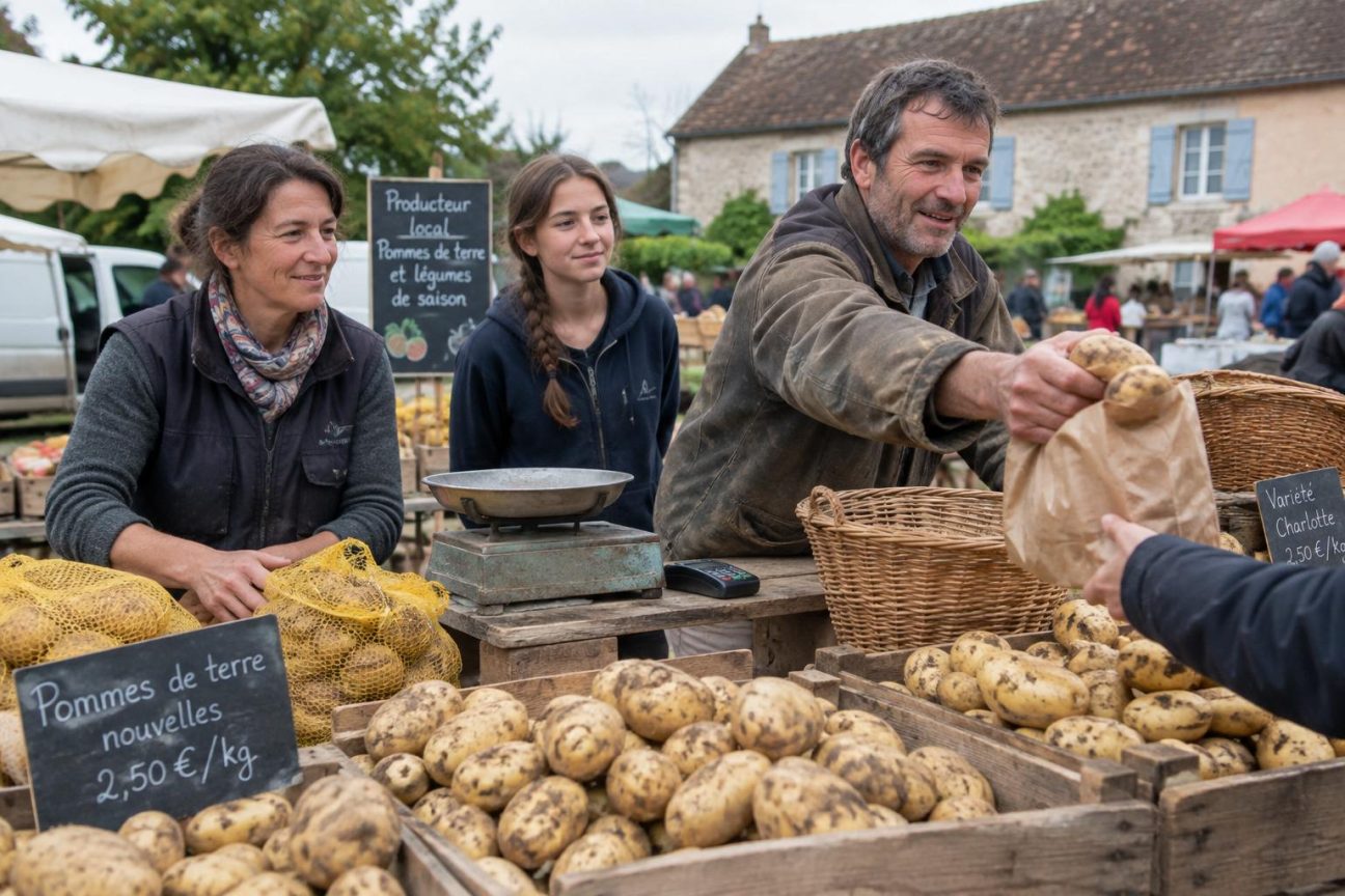 Une famille d'agriculteurs vend des tonnes de pommes de terre chaque week-end à 53 centimes le kilo : « Elles sont parfaites pour frire »