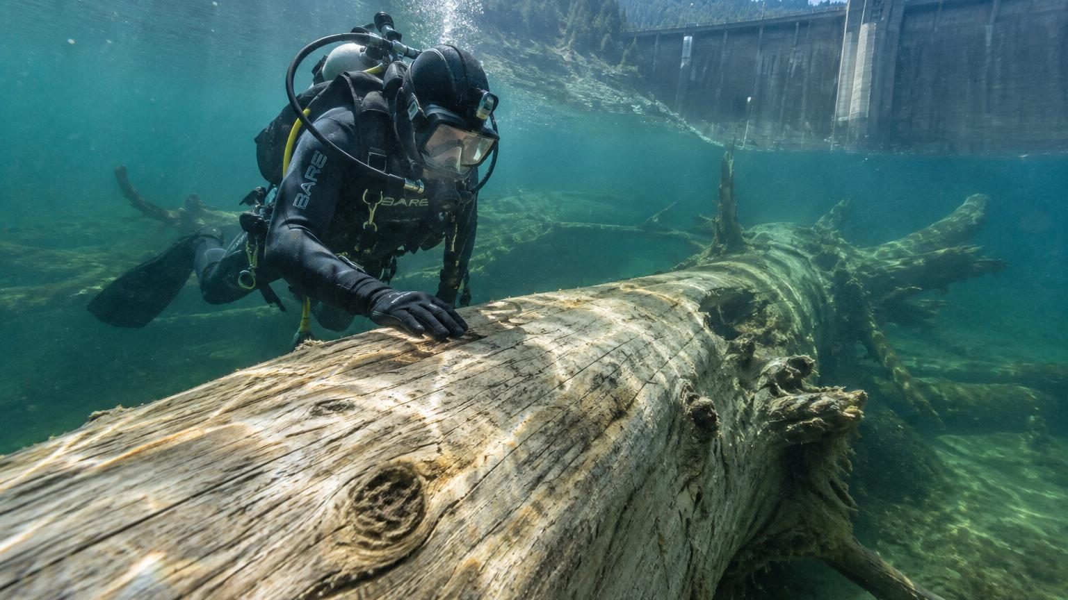 Une forêt de 8 500 km² engloutie sous un barrage en 1965 : son bois, intact après 60 ans, vaudrait aujourd'hui jusqu'à 3 milliards de dollars
