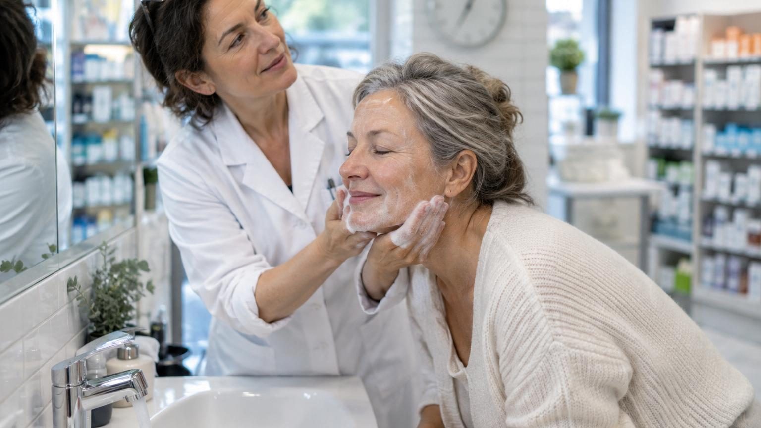 Une pharmacienne est formelle : la « règle des 60 secondes » au lavabo change tout pour la peau après 50 ans