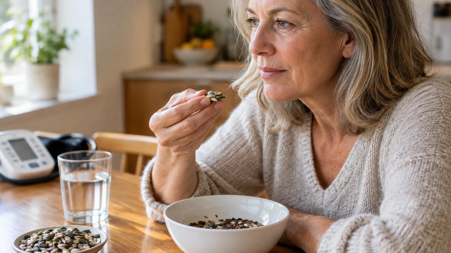 Une poignée de ces graines par jour après 60 ans : magnésium, crampes nocturnes et tension, voici ce qu'en disent les nutritionnistes