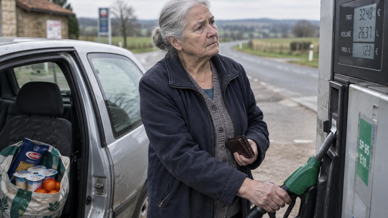 Veuve depuis 5 ans, Elaine, 77 ans, dépense 58 euros d'essence par semaine : plus que son budget alimentaire