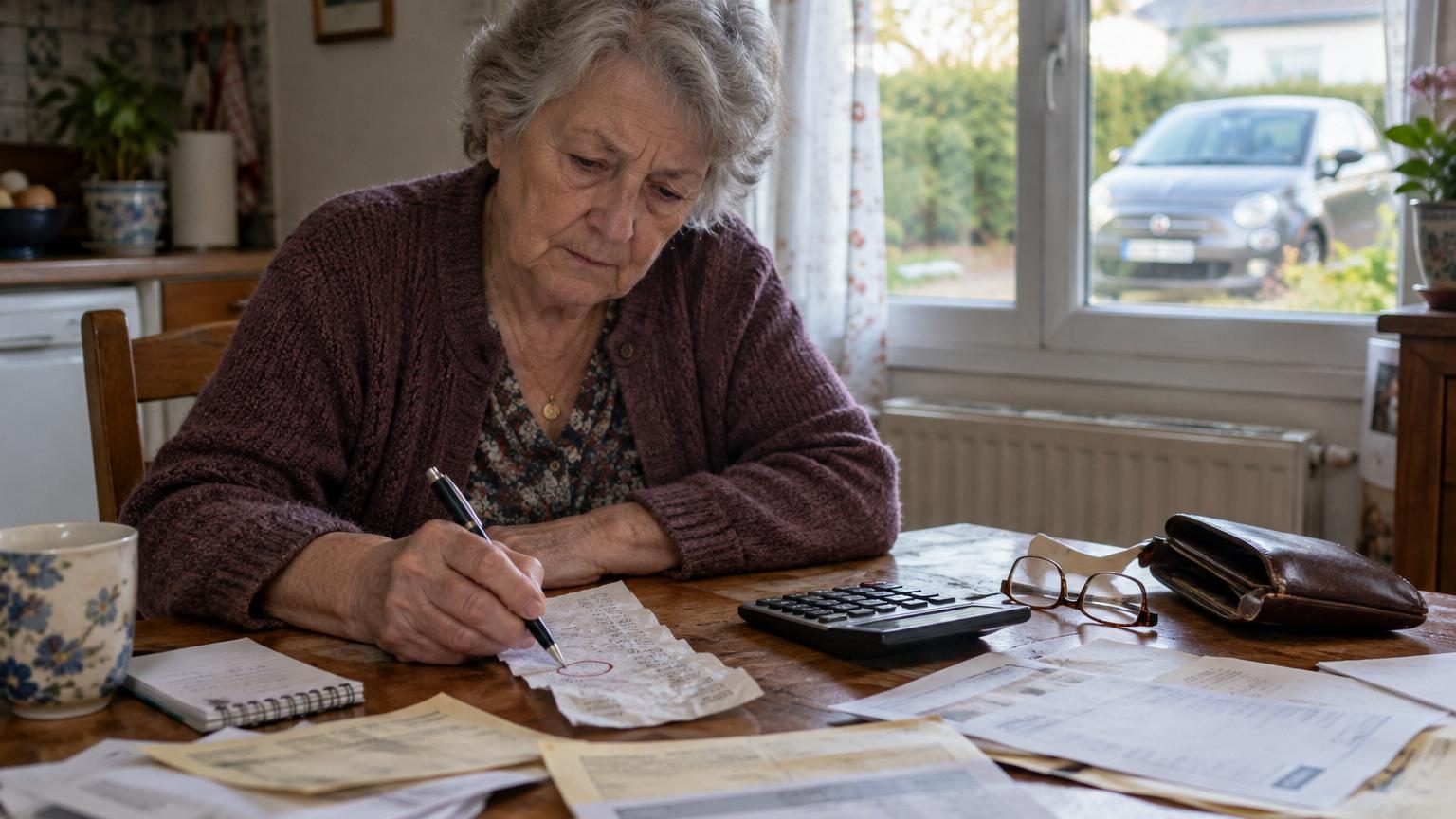 Veuve depuis cinq ans, Elaine fait ses comptes à 77 ans : l'essence de sa voiture absorbe désormais une part inattendue de son budget