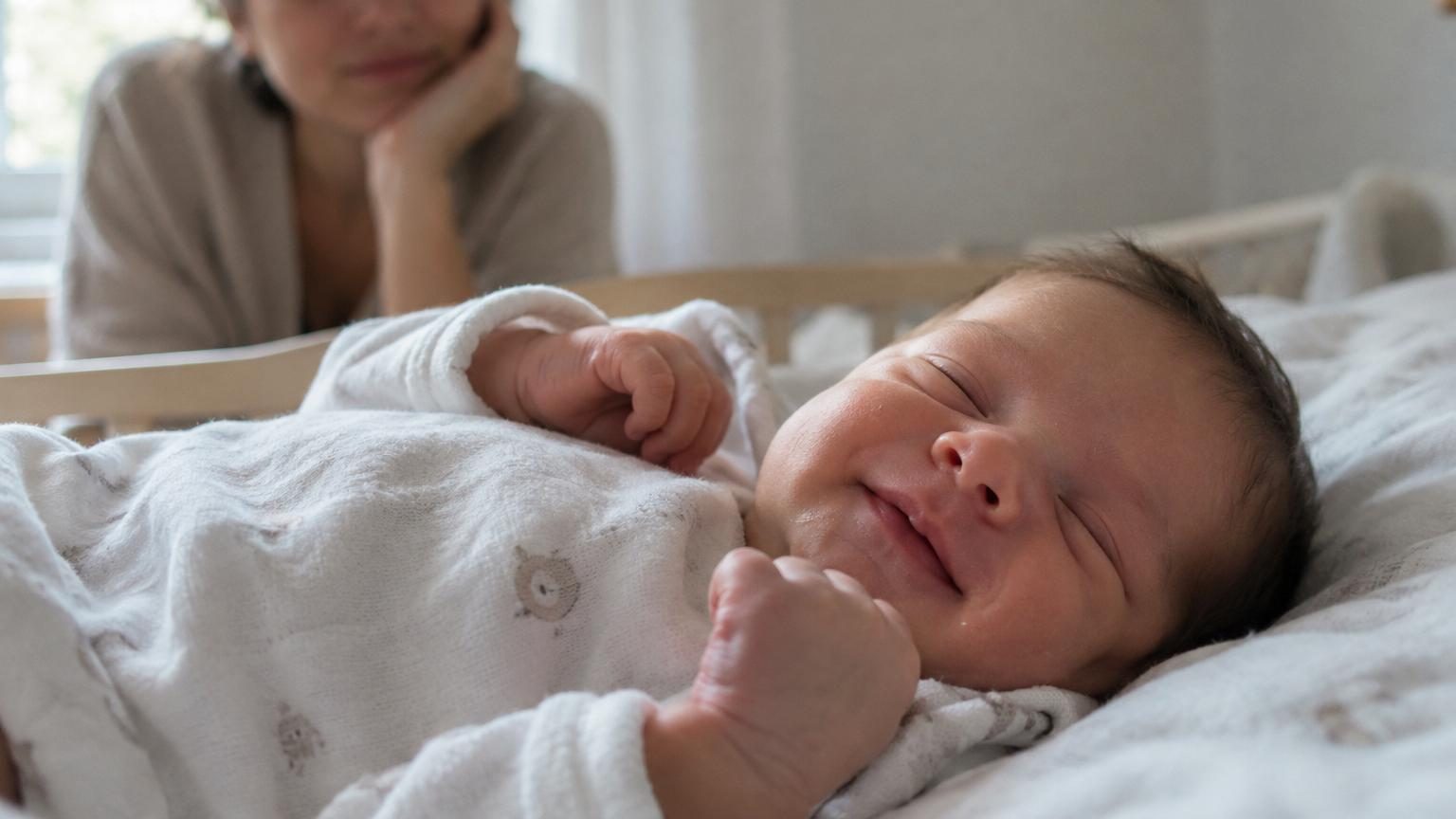 Votre bébé sourit en dormant : ce n'est pas un rêve, voici ce que les chercheurs y voient vraiment