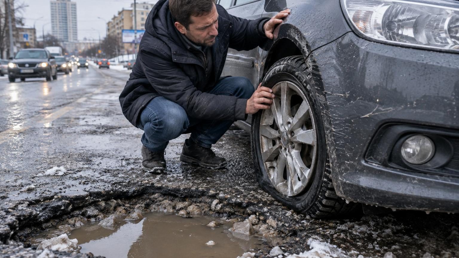 Vous avez tapé un nid-de-poule : les signes qui montrent que votre voiture est abîmée avant que la facture n'explose