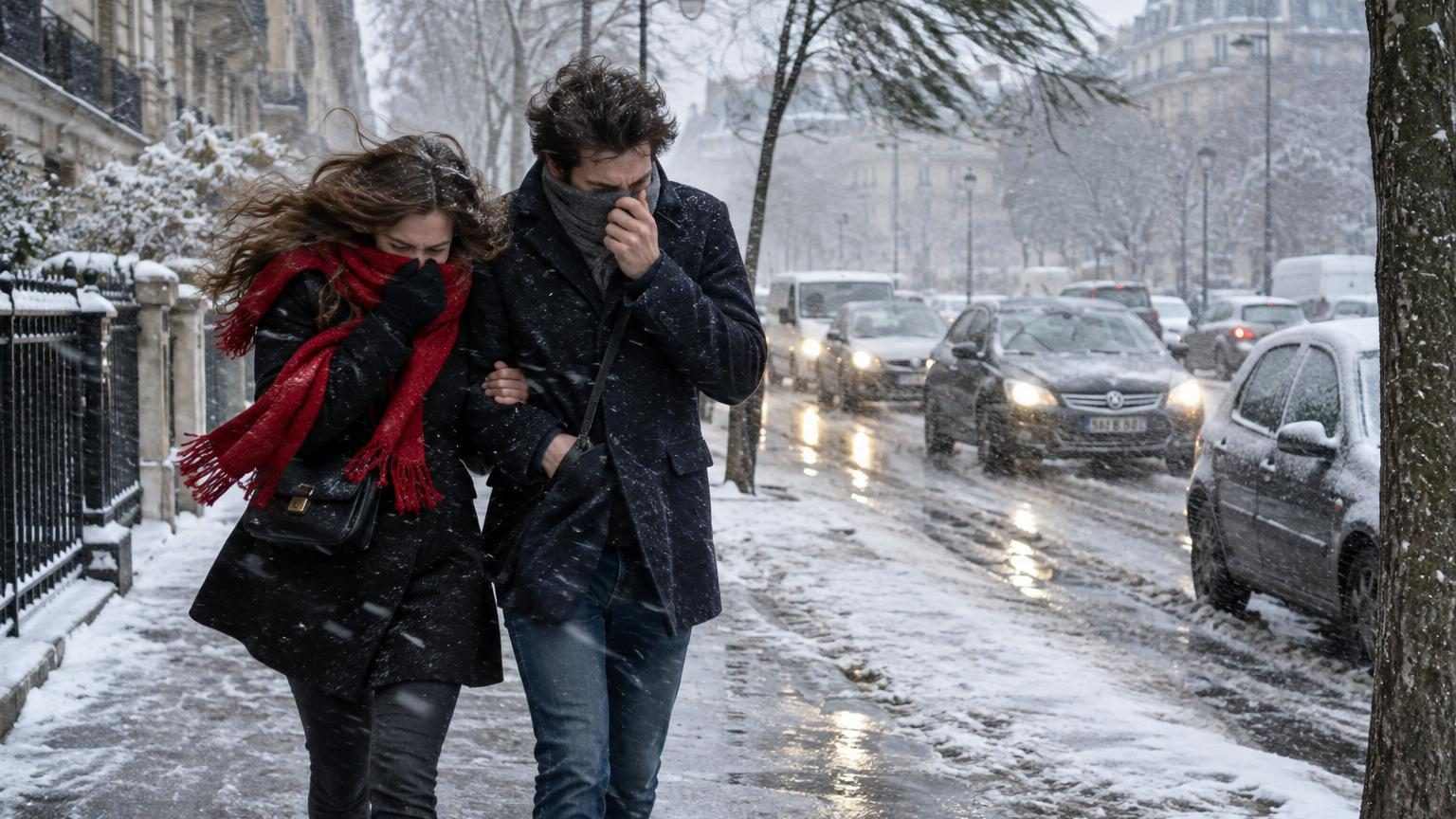 Week-end de la Saint-Valentin : neige, verglas et vents violents, la liste des départements concernés
