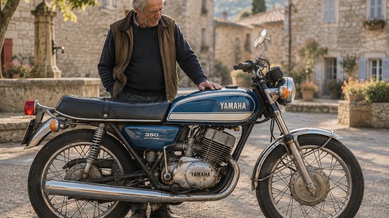 Yamaha a lancé cette moto 350 cm³ en 1973 : plus de cinquante ans plus tard, ce n'est pas sa vitesse qui en fait un objet de collection