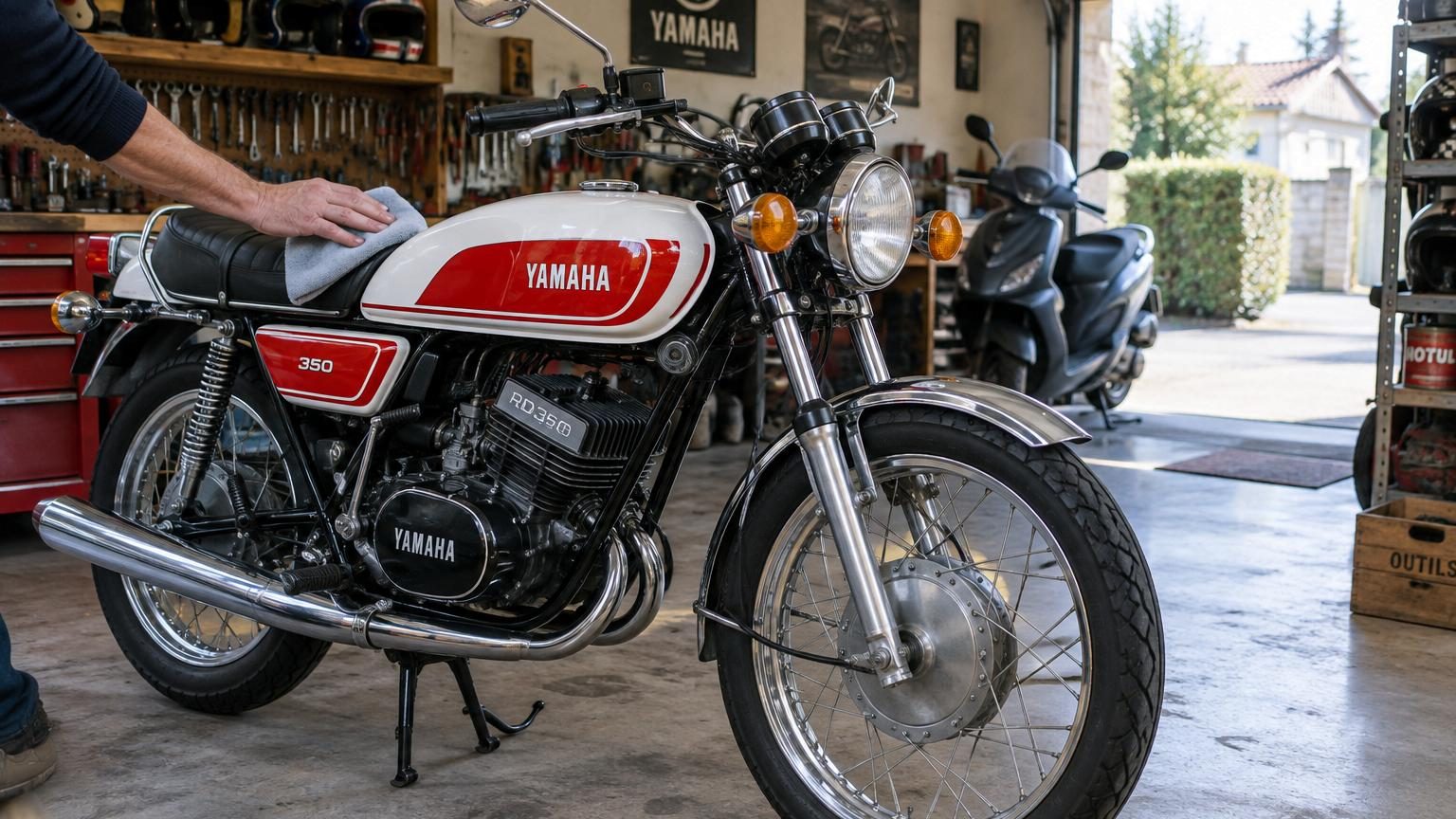 Yamaha a lancé cette moto 350 cm3 en 1973 : plus de cinquante ans plus tard, ce n'est pas sa vitesse qui en fait un objet de collection